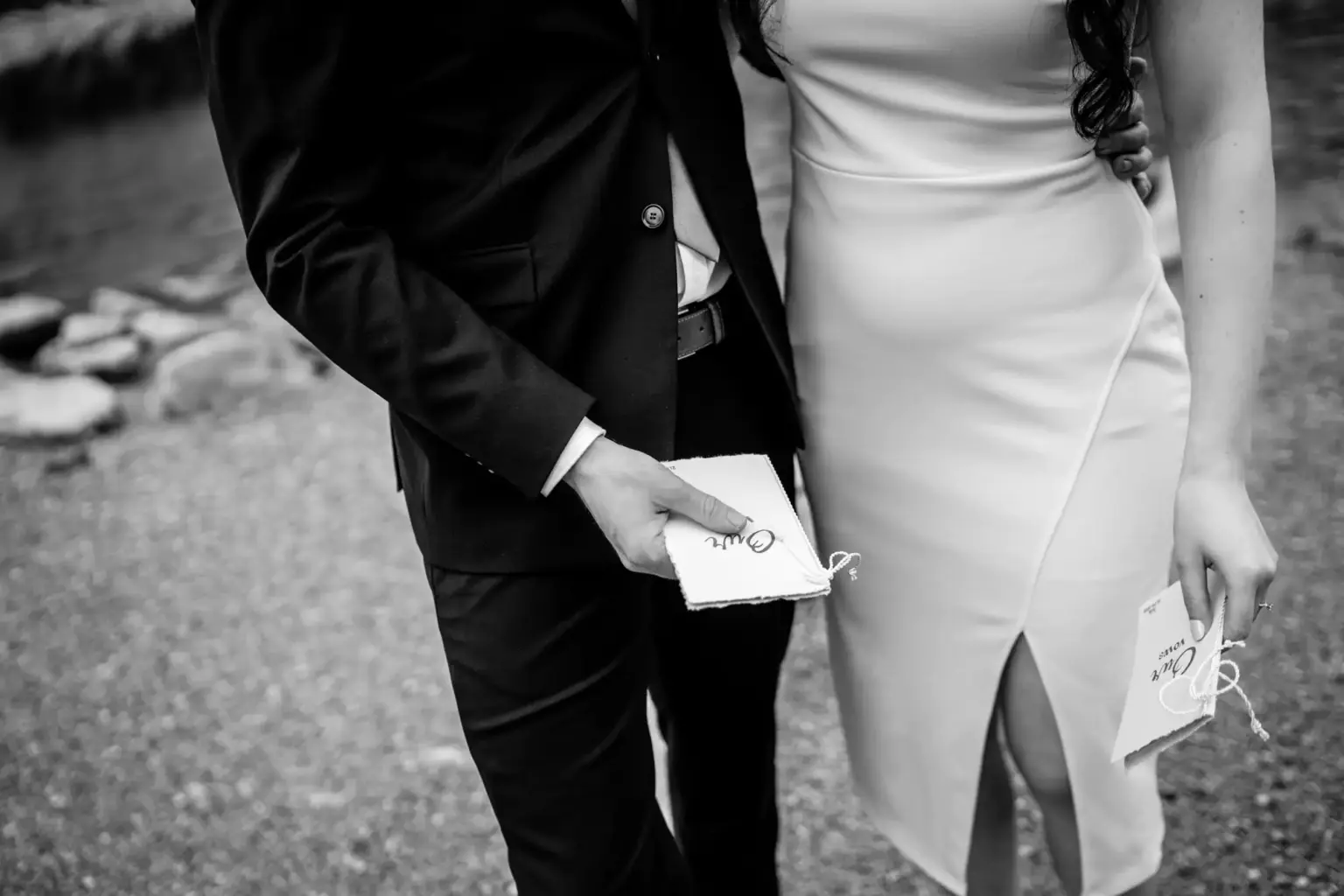 Braut und Bräutigam beim Paarshooting am Eibsee