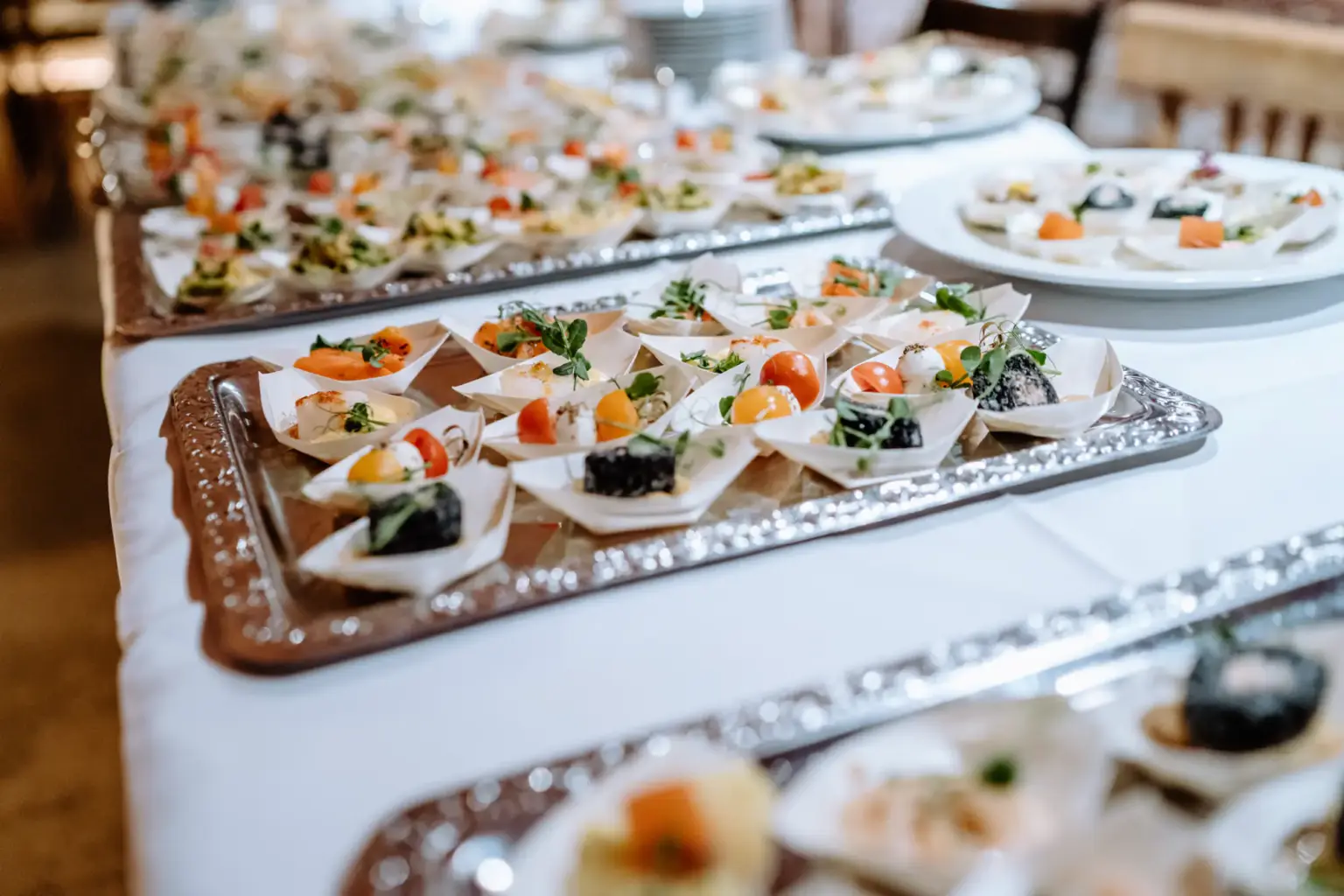 Häppchen für die Gäste nach der Trauung