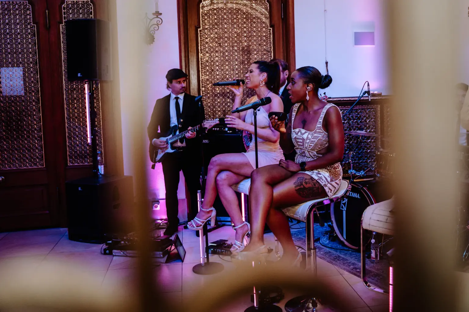 Band bei der Party der Hochzeit