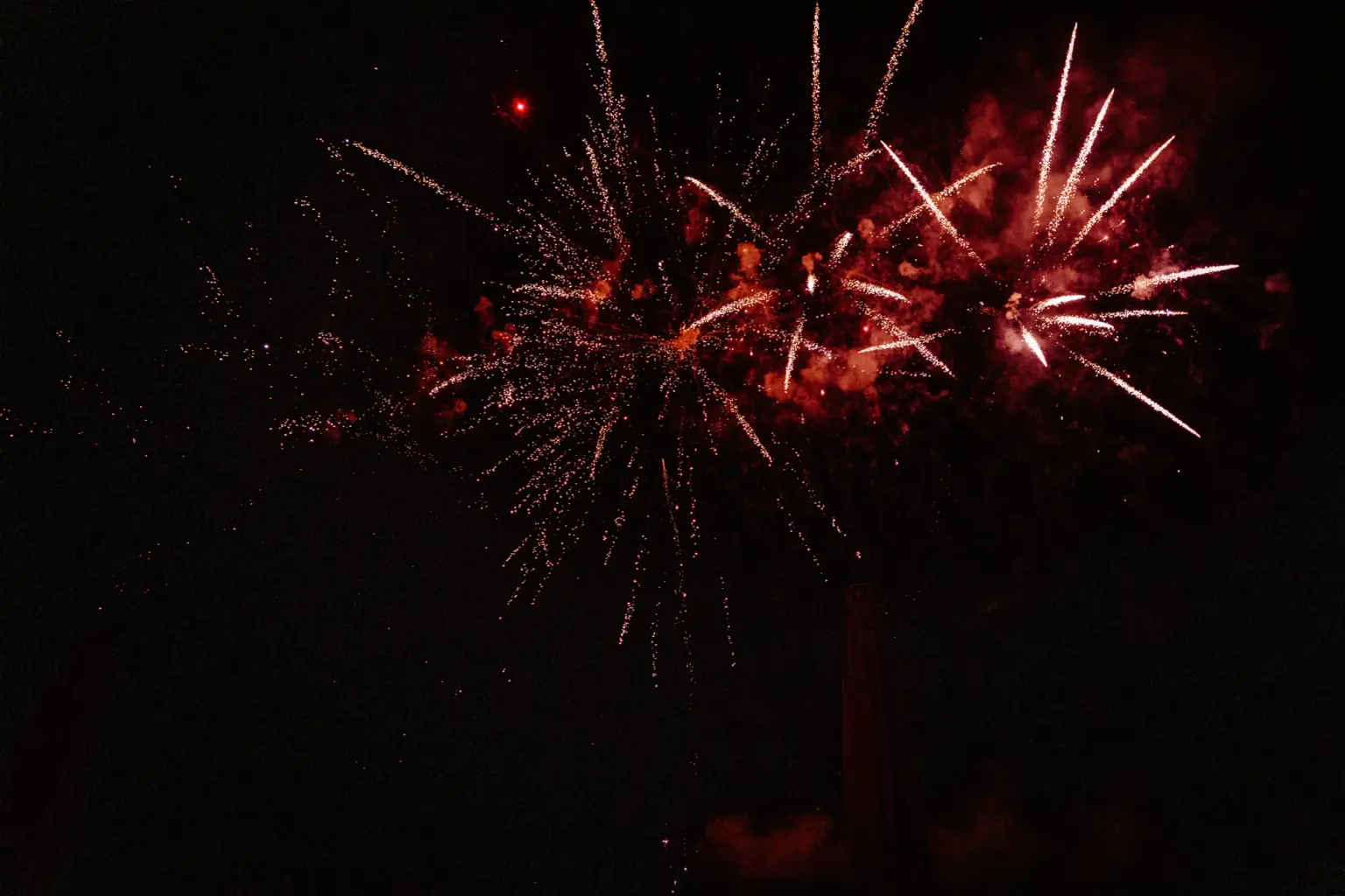 Feuerwerk bei der Hochzeit im Schloß Höhenried am Starnberger See