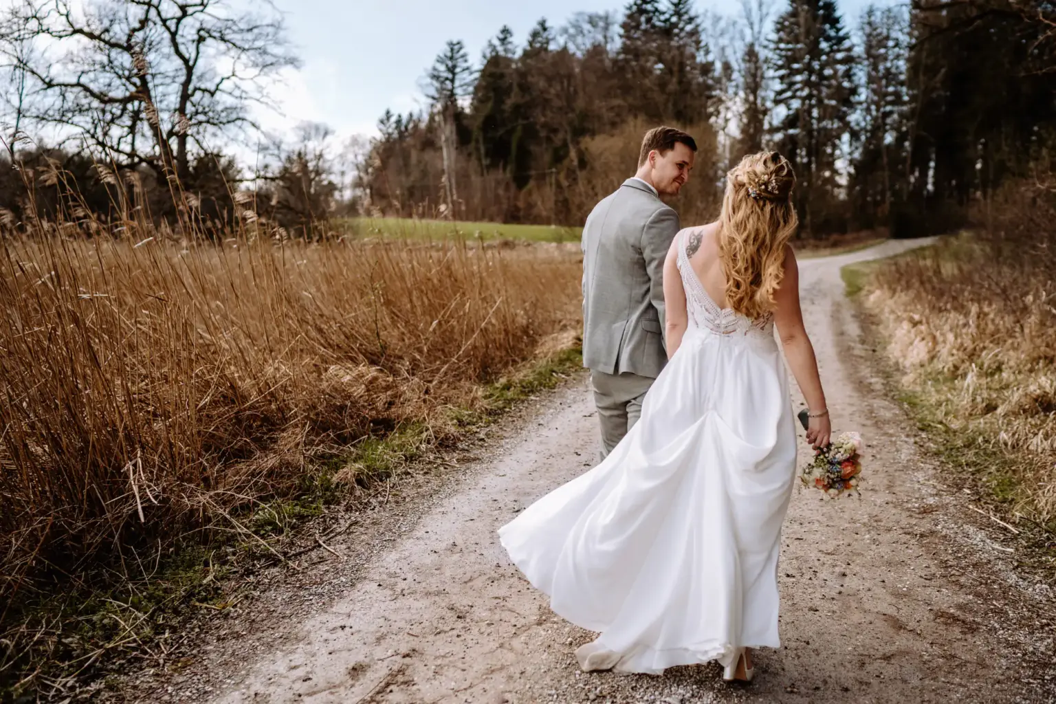 Paarshooting vor der Fahrt zum Gut Ammerhof in Peißenberg
