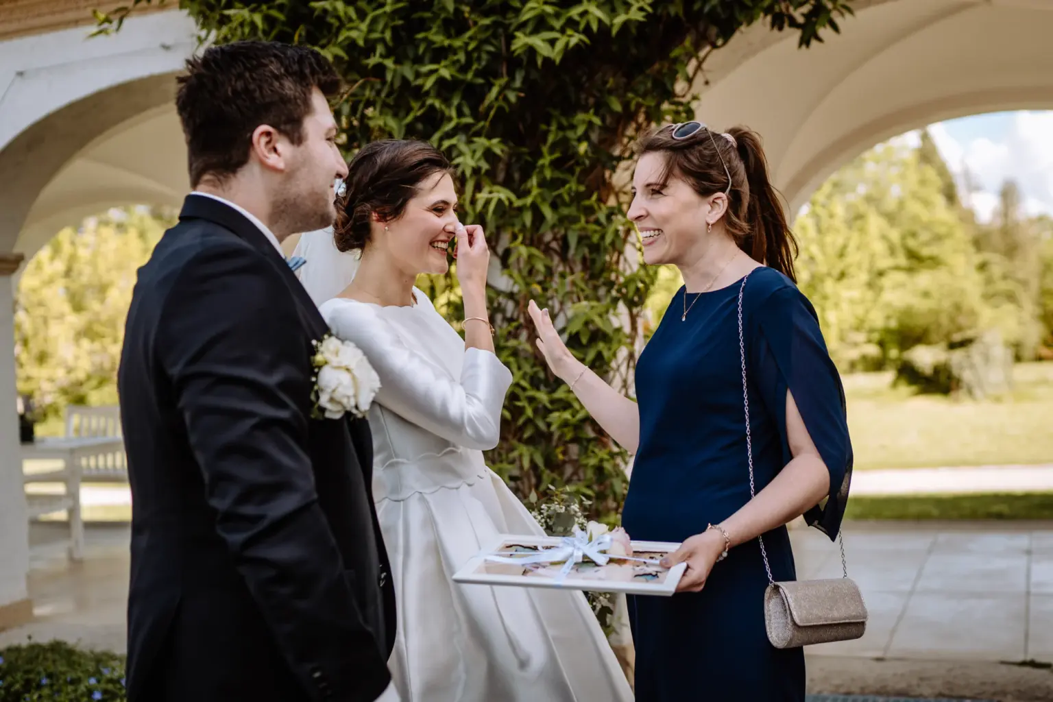 Glückwünsche der Gäste im Schloss Höhenried