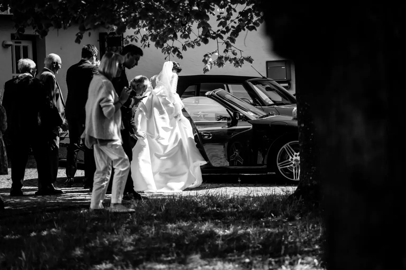 Auf dem Weg in Schloss Höhenried