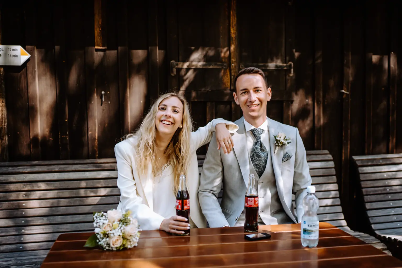 Entspannter Ausklang des Hochzeitstages