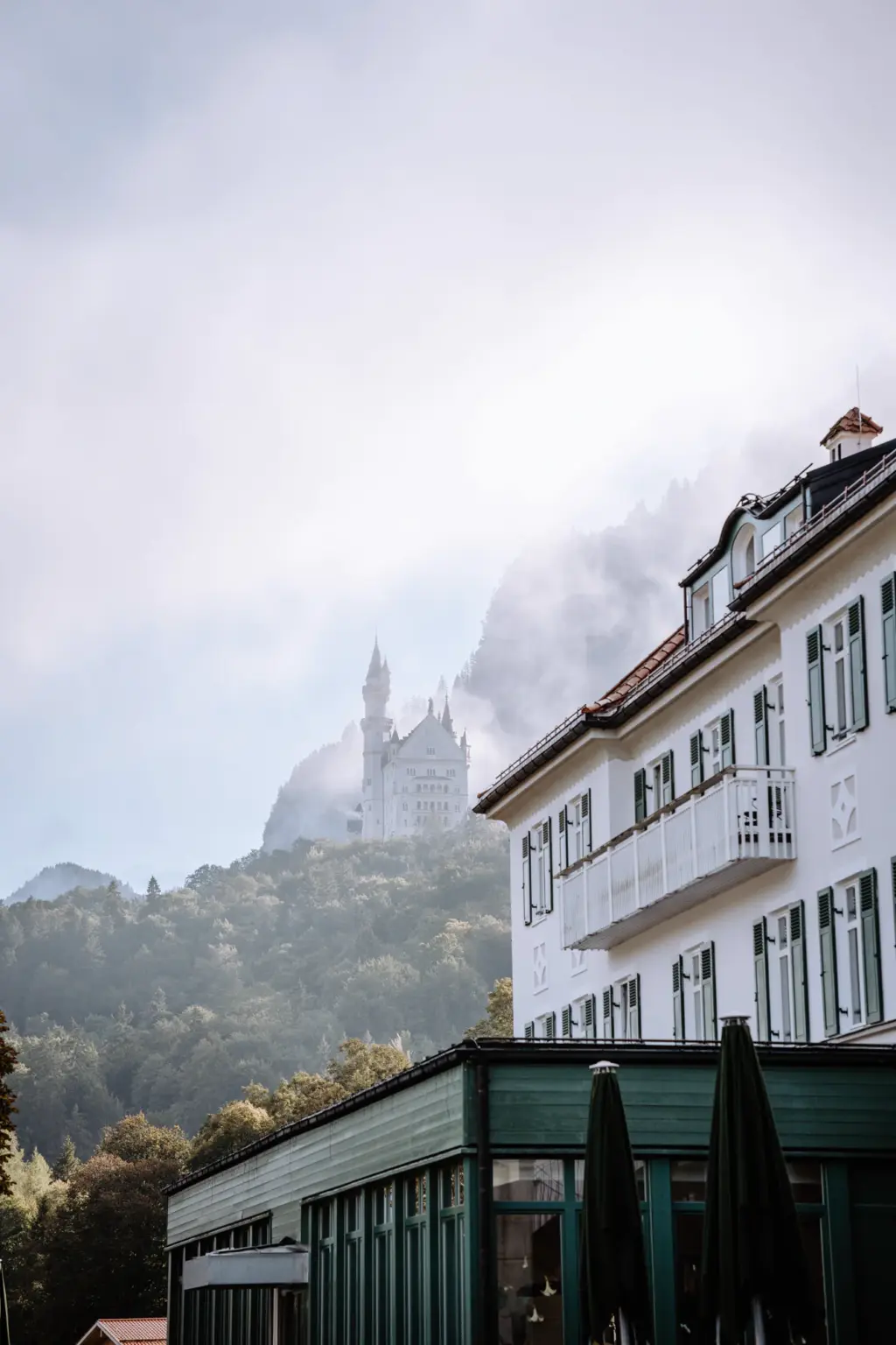 Ausblick auf das Schloß Neuschwanstein