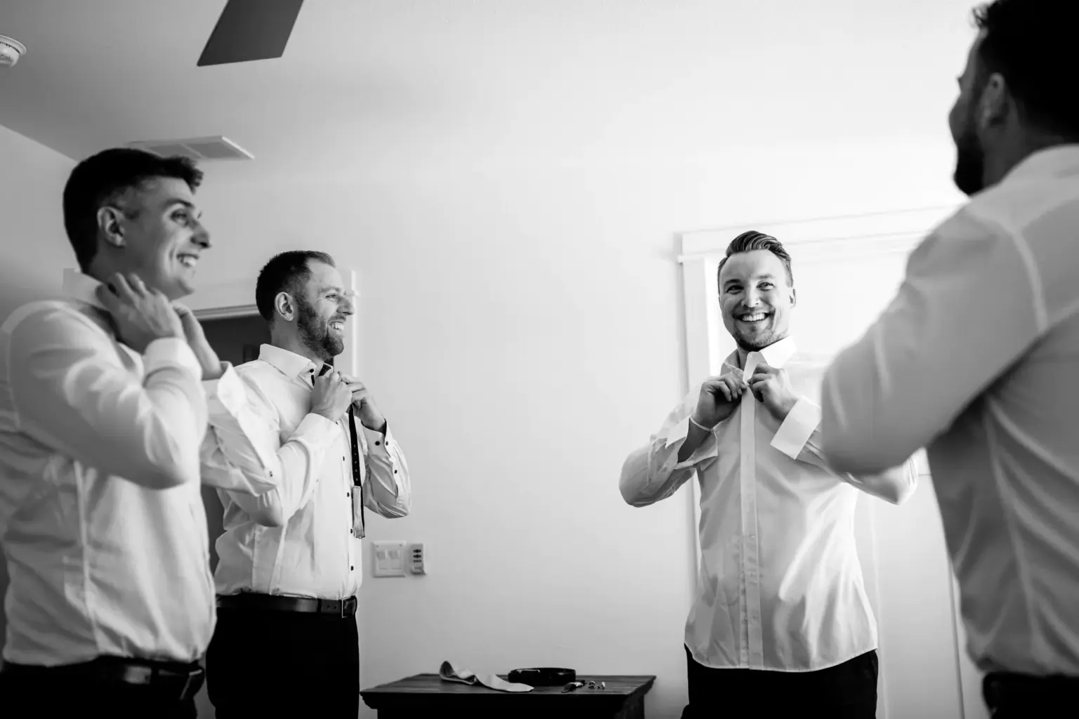 Get-together vor der Winterhochzeit in Colorado