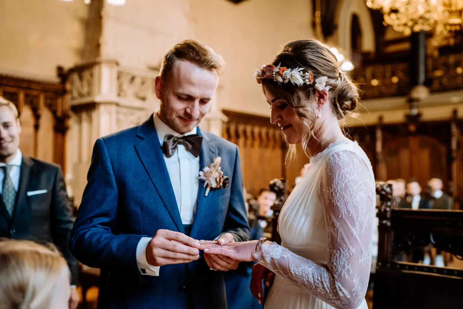 Ringtausch bei der Trauung im Rathaus München