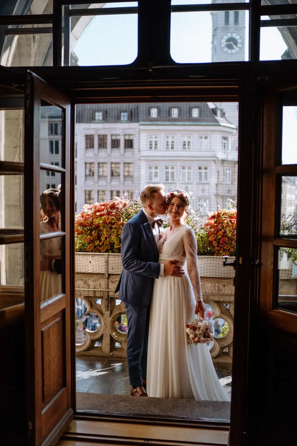 Hochzeit Rathaus München mit besonderem Ausblick