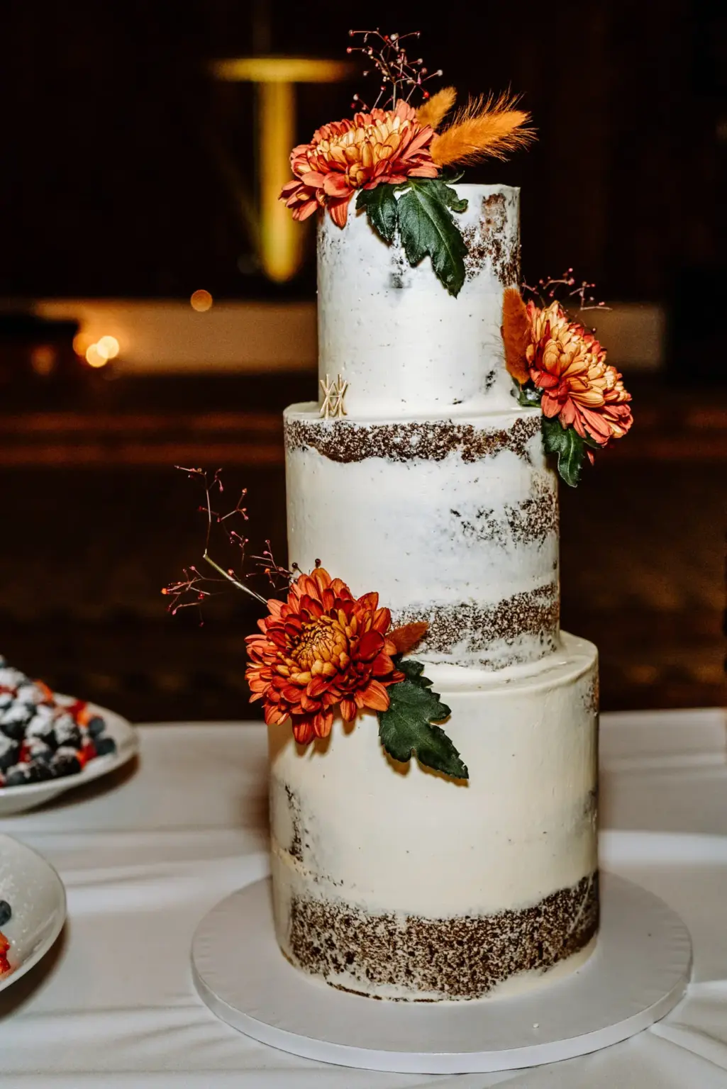 Detailaufnahme der Hochzeitstorte