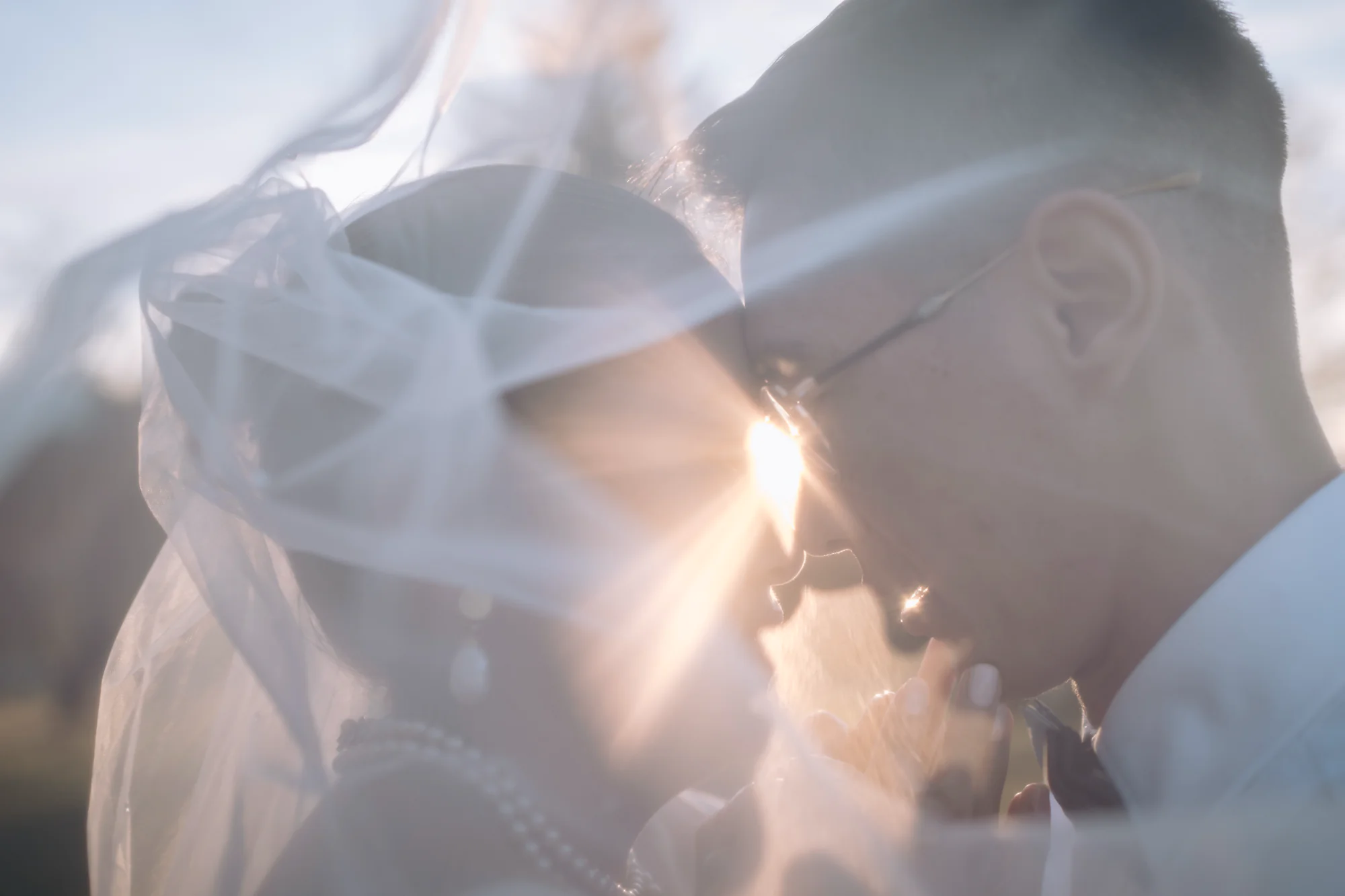 Abendsonne bei Hochzeitsfotos im Allgäu