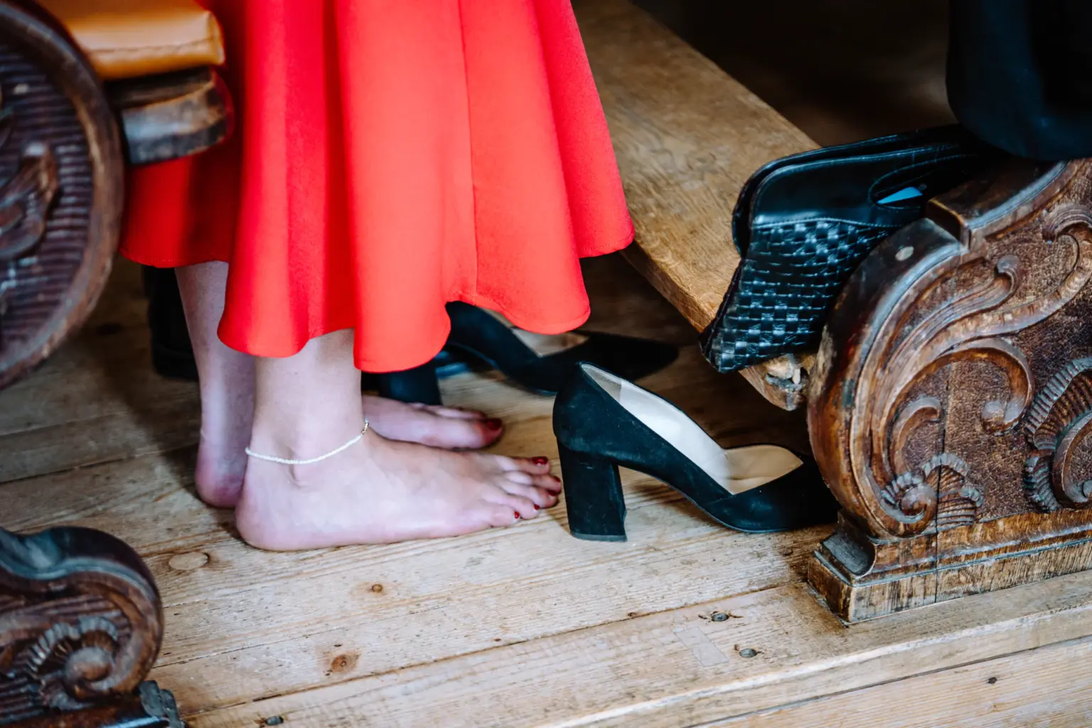 Detailaufnahmen bei der kirchlichen Hochzeit am Bodensee