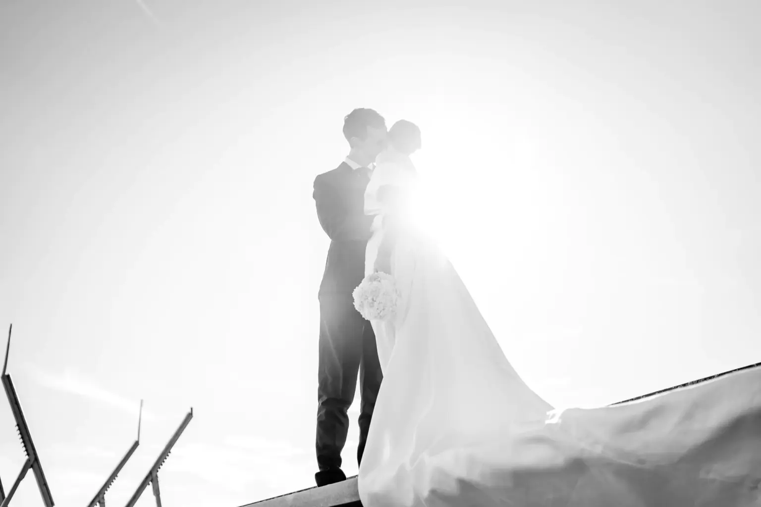 Abendlicht beim Brautpaarshooting am Bodensee