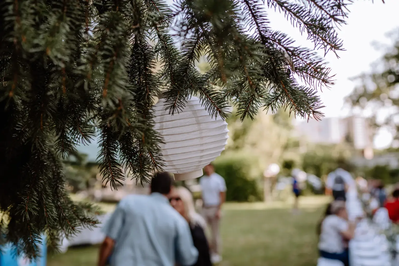 Sommerliche Atmosphäre bei der Hochzeit in Frankfurt